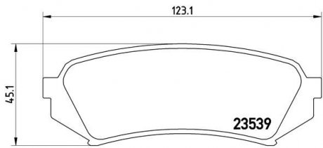 P83049 BREMBO Комплект тормозных колодок из 4 шт. дисков