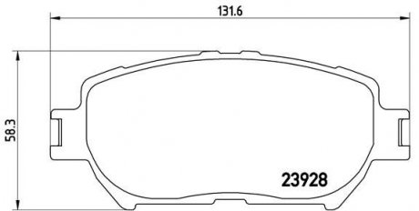 P83 062 BREMBO тормозные колодки дисковые