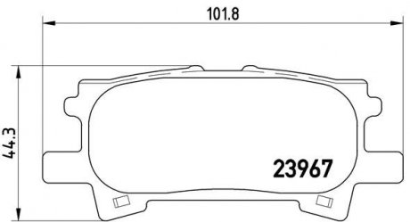 P83068 BREMBO Комплект тормозных колодок из 4 шт. дисков