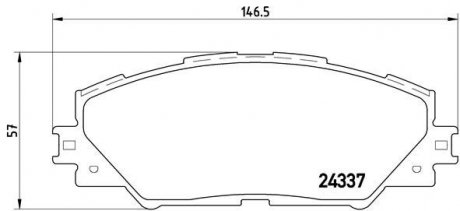 P83071 BREMBO Колодки тормозные дисковые