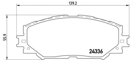 P83 082 BREMBO тормозные колодки дисковые