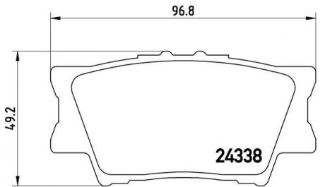 P83089 BREMBO Комплект тормозных колодок из 4 шт. дисков