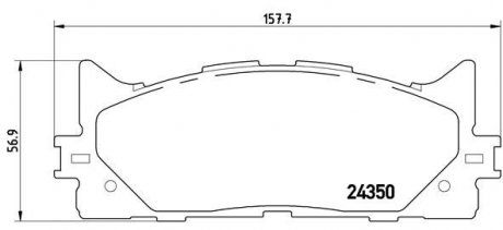 P83117 BREMBO Комплект тормозных колодок из 4 шт. дисков