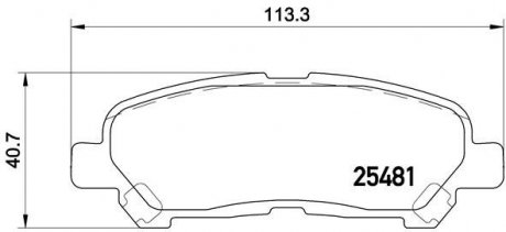 P83138 BREMBO Колодки гальмівні дискові