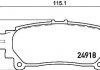 P83152 BREMBO Комплект гальмівних колодок з 4 шт. дисків (фото 1)