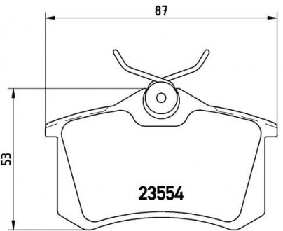 P85017 BREMBO Колодки гальмівні дискові