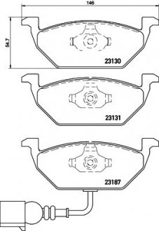 P85072 BREMBO Комплект тормозных колодок из 4 шт. дисков