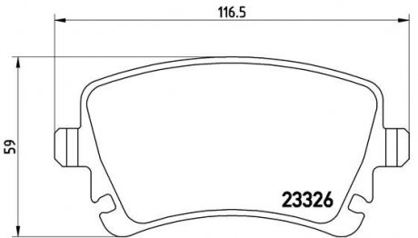 P85083 BREMBO Комплект гальмівних колодок з 4 шт. дисків