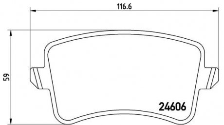 P85 099 BREMBO Гальмівні колодки дискові