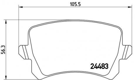 P85 108 BREMBO тормозные колодки дисковые