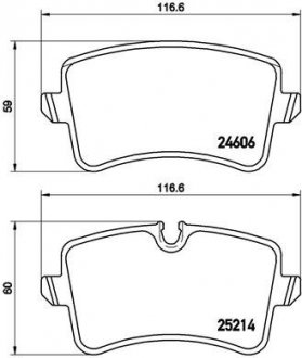 P85118 BREMBO Колодки гальмівні дискові