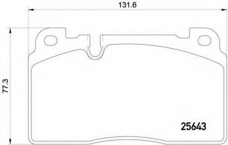 P85122 BREMBO Комплект гальмівних колодок з 4 шт. дисків