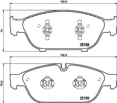 P85127 BREMBO Колодки гальмівні дискові