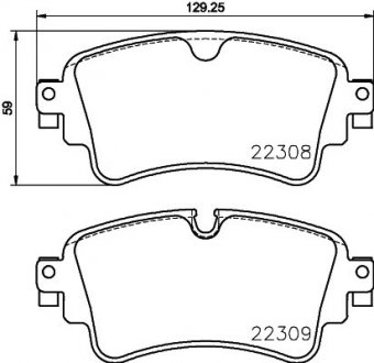 P85154 BREMBO Комплект тормозных колодок из 4 шт. дисков