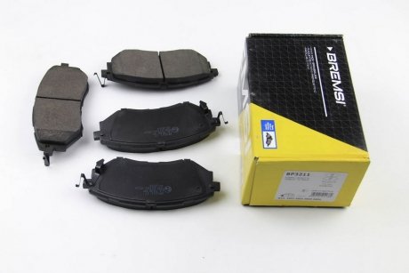 BP3211 BREMSI Тормозные колодки перед. Subaru Legacy IV/Outback 03- (akebono)