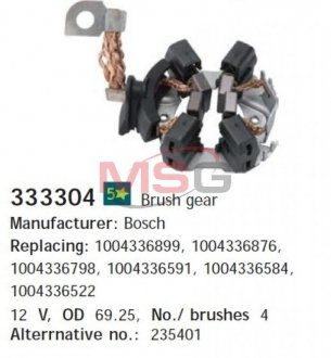 Щіткотримач стартера 333304