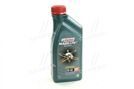 1502B8_ CASTROL Масло ДВС 5W-40 Castrol MAGNATEC DIESEL DPF API SN/CF, ACEA C3, GM dexos2, 1л, с