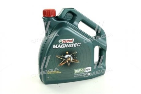 15CA1F CASTROL Масло ДВС 10W-40 Castrol MAGNATEC API SN, ACEA A3/B4, VW 501 01/505 00, 4л, п/синт.