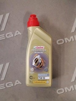 15D812_ CASTROL Масло трансмисс. 75W-90 Castrol TRANSMAX MANUAL MULTIVEHICLE, GL-4, 1л, синт.