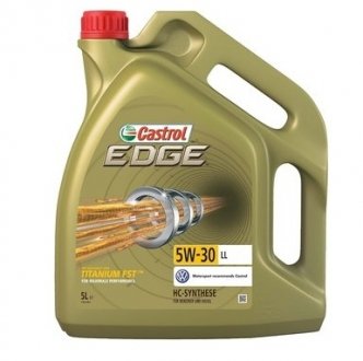 EDG53L-4X5 CASTROL CASTROL 5л EDGE Titanium 5W-30 LL Мастило синт. ACEA C3, LL-01, MB-Approval 229.31/229.51, VW 504 00/ 507 00