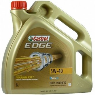 EDGE540-4X4 CASTROL CASTROL 4л EDGE Titanium 5W-40 C3 Мастило синт. ACEA C3 API SN/CF, GM dexos2, FIAT 9.55535-S2, Ford WSS-M2C917-A, MB 229.31,229.51,226.5, Renault RN 0700 / RN 0710, VW 505 00/ 505 01, BMW LL-01