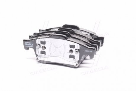 573018CH CHAMPION Колодки тормозные дисковые задние RENAULT Espace IV, Laguna II, Velsatis NISSAN Primera OPEL Signum, Vectra C, SAAB 9-3 (573018CH) CHAMPION