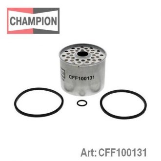 CFF100131 CHAMPION Фильтр топливный CITRON JUMPER Van (230L) 94-02|FORD ESCORT V (AAL, ABL) (CFF100