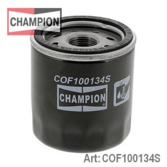 COF100134S CHAMPION CHAMPION RENAULT Фильтр масляный H=75mm Clio,Kangoo, Twingo 1.0/1.2 96-