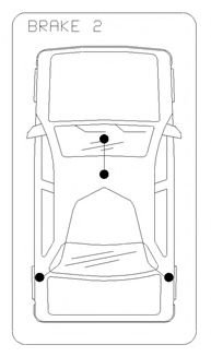 10.5342 COFLE Трос ручного тормоза зад. Ford Transit Connect 200/220 DS1,8TDdi-1,8TDCi –1,8 (small mod)(без ABS) 2007- 1792/1582x2