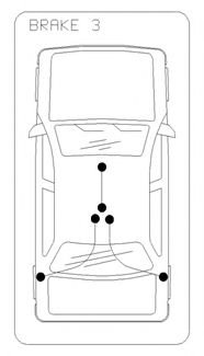 10.5451 COFLE Трос ручного гальма перед. Ford Kuga 08- (360)