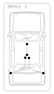 10.9864 COFLE Трос ручного гальма перед. MB Spinter 509-524 06- VW Crafter 2.0-2.5TDI 06-