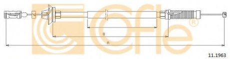 11.1963 COFLE Трос акселератора 1107/921 Citroen Jumper DS 1.9-TDS 1.9 94-
