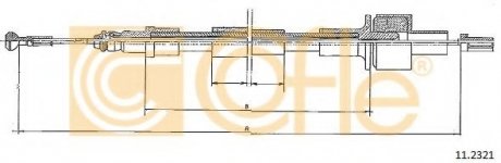 11.2321 COFLE Трос сцепления Ford Escort,Orion -90