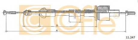 11.247 COFLE Трос сцепления Ford Escort,Orion