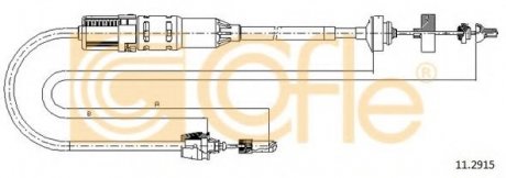 11.2915 COFLE Трос сцепления Renault Espace 96-02