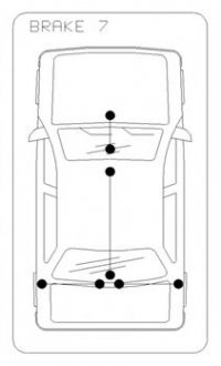 11.5585 COFLE Трос ручного гальма перед. Ford Transit 2006-