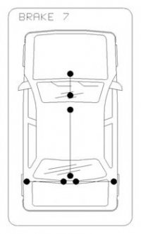 11.5667 COFLE Трос ручніка лівий Ford Transit 4/00- L 1648