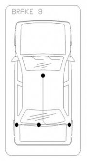 11.5923 COFLE Трос тормозной правый Opel Vectra 90-