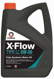 XFLL4L COMMA Мастило моторне Comma X-Flow Type LL 5W-30 (4 л)