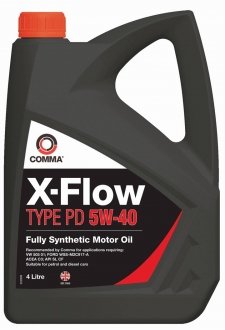 XFPD4L COMMA Масло моторное Comma X-Flow Type PD 5W-40 (4 л)