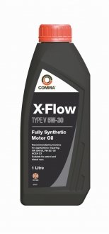 XFV1L COMMA Масло моторное Comma X-Flow Type V 5W-30 (1 л)