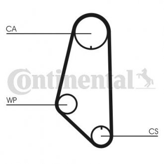 CT732WP1 Contitech Комплект ремня грм + Помпа