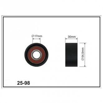 CX DB ролик натягувача ременя W220 S600 00-,Sprinter 09- CX2598