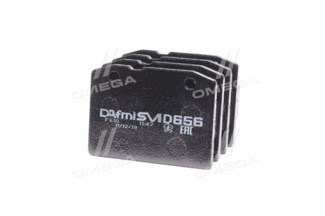 D656SM DAFMI / INTELLI Колодка тормозная 2101 перед. (к-т 4 шт) Dafmi