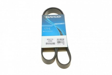 6PK1115 DAYCO Ремень генератора поликлиновый DAYCO 6PK1115