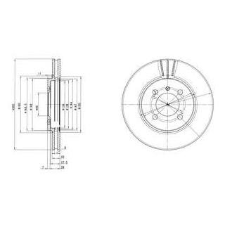 BG2347 Delphi DELPHI BMW Диск тормозной передний E30 85-