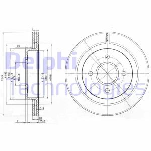 BG2758 Delphi Гальмівний диск