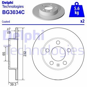 BG3034C Delphi Тормозной диск