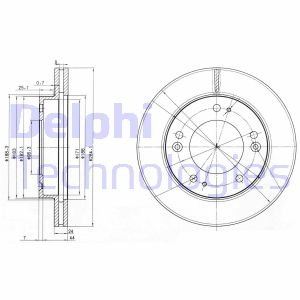 BG3226 Delphi Тормозной диск