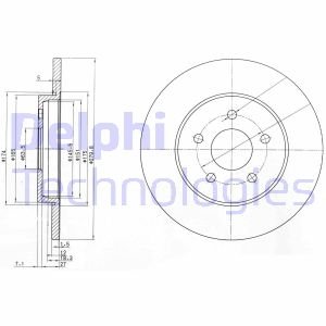 BG3663C Delphi Гальмівний диск